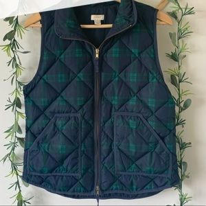 NWT J Crew Plaid Vest